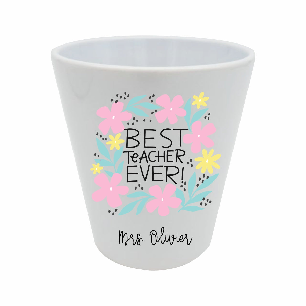 12oz Planter pot incl print