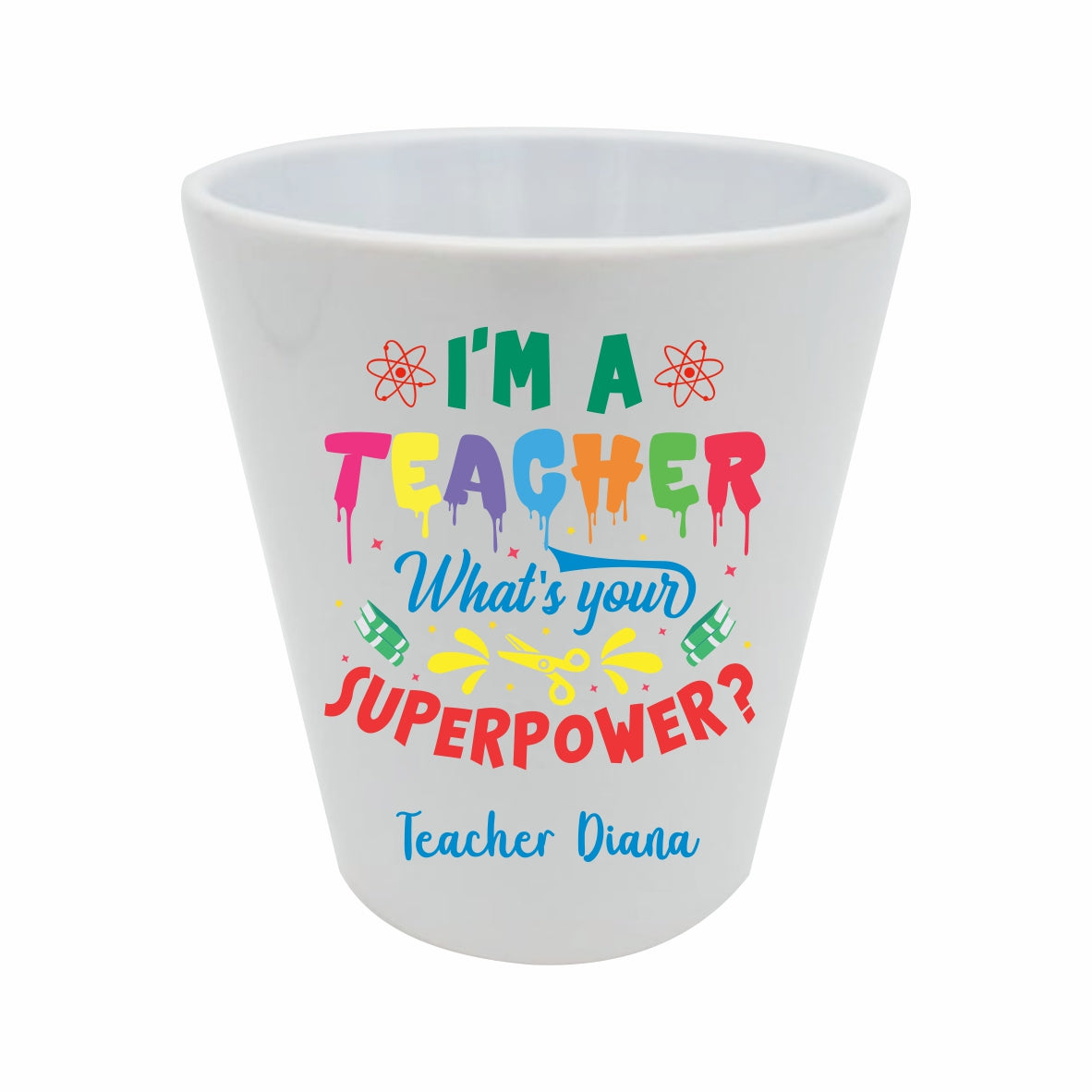 12oz Planter pot incl print