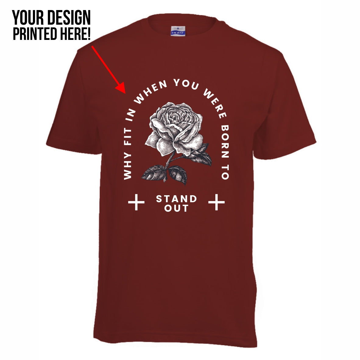 A3 DTF print on heavyweight T-shirt (S-XL)