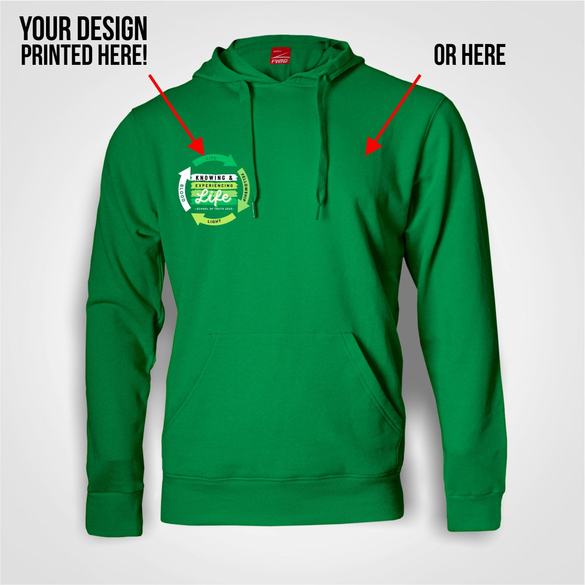 A6 DTF printed Unisex Hoodie (XS - XL)