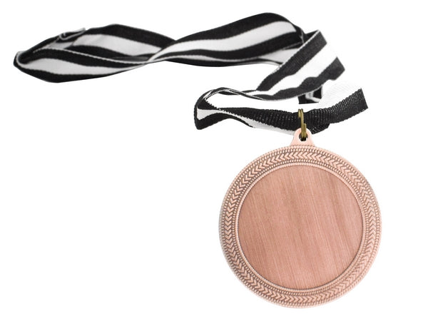 Medal with ribbon + dome