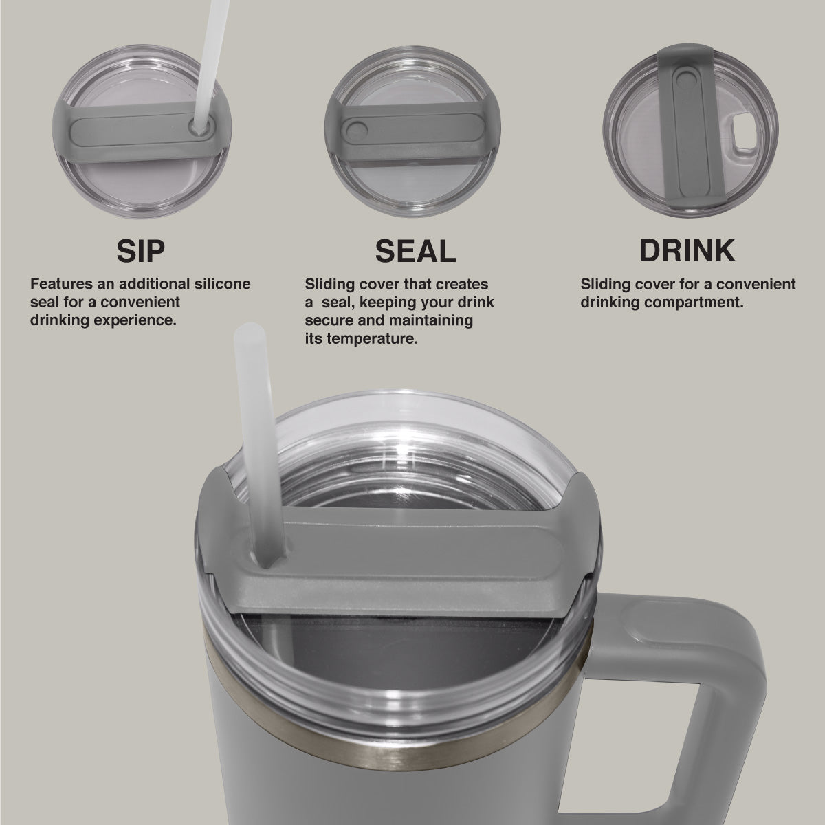 1200ml Stainless Steel Mug