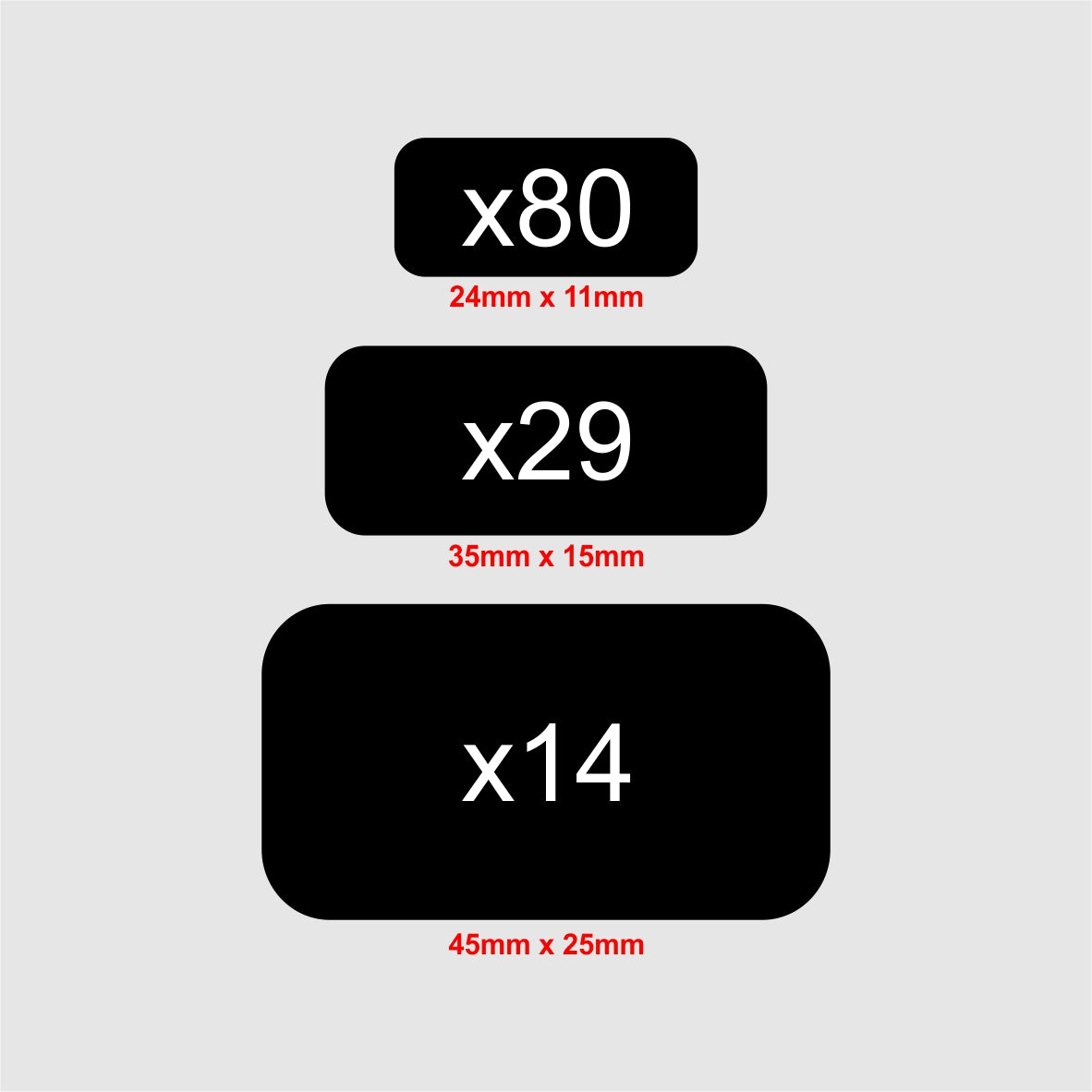 A4 sheet School Labels