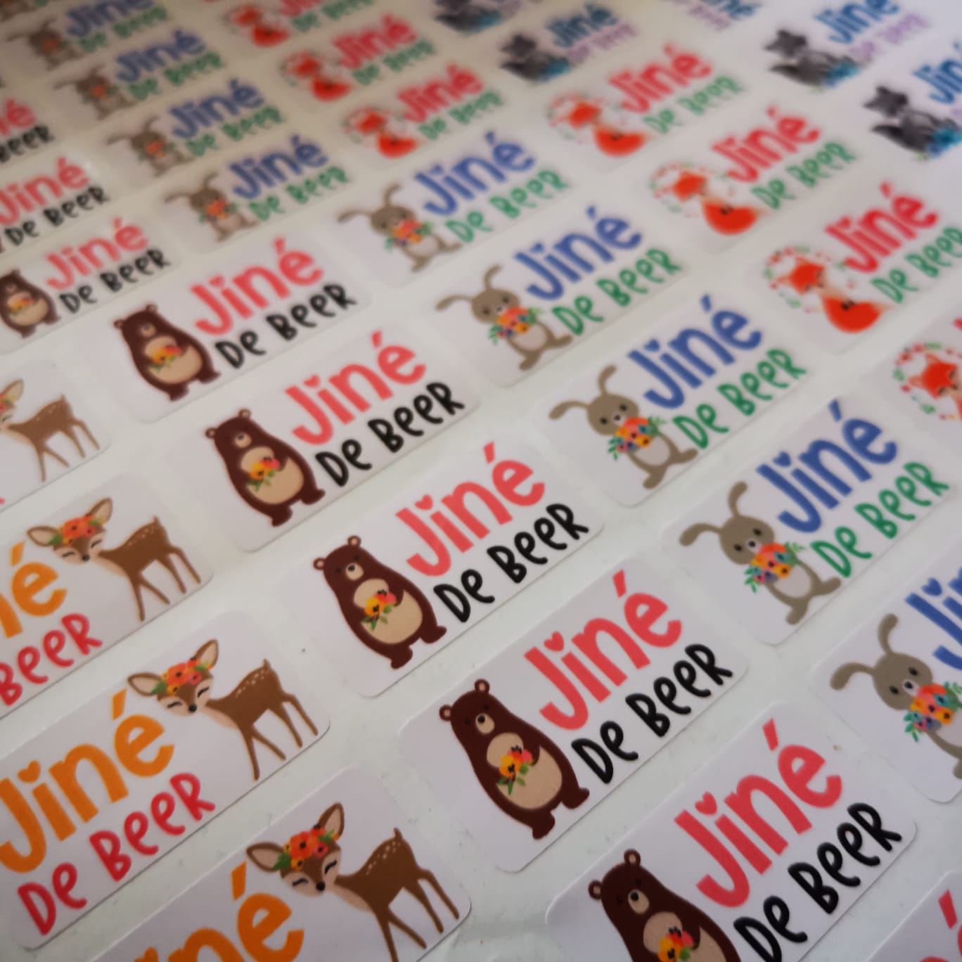 A4 sheet School Labels