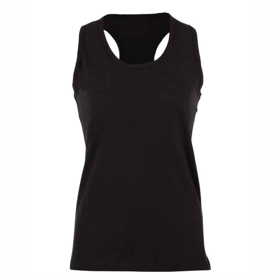 A5 DTF print on ladies racerback tee