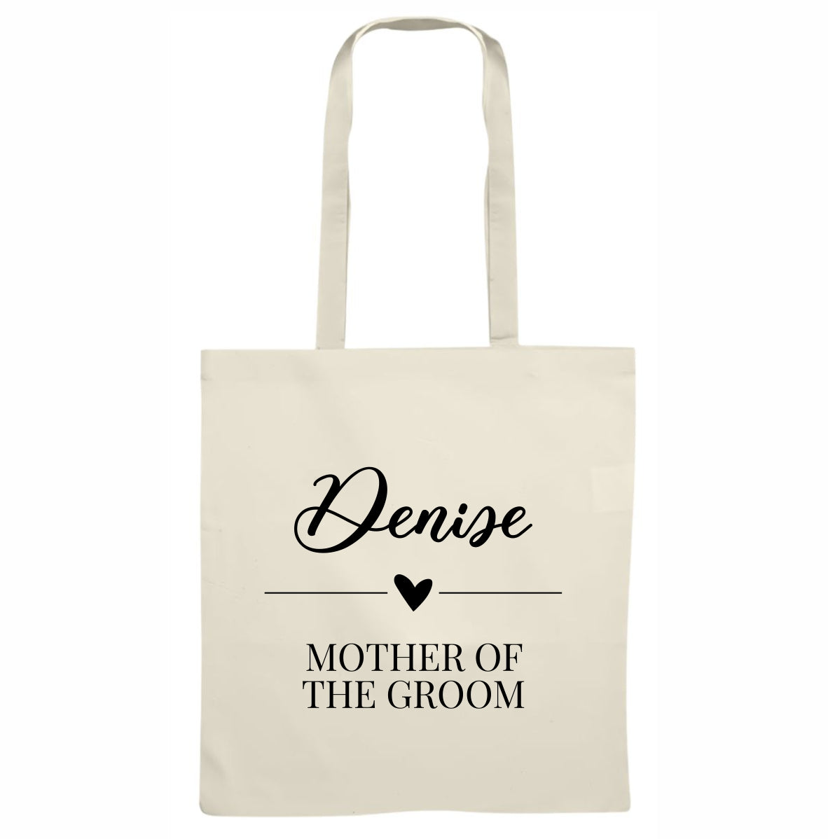 Bridal party tote bag - incl print