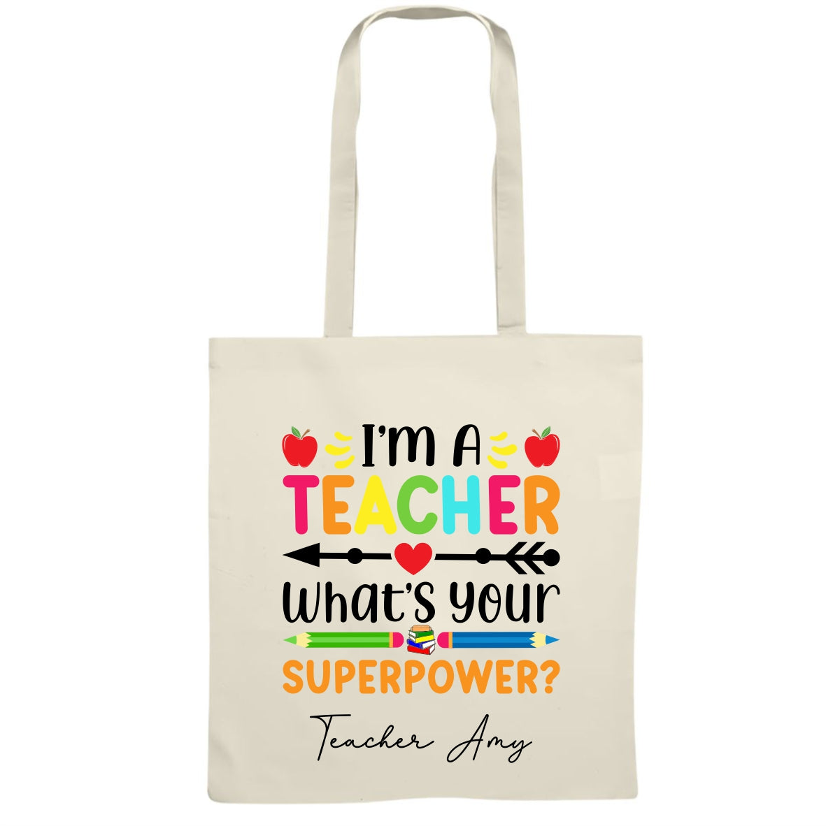 Teacher tote bag - incl print