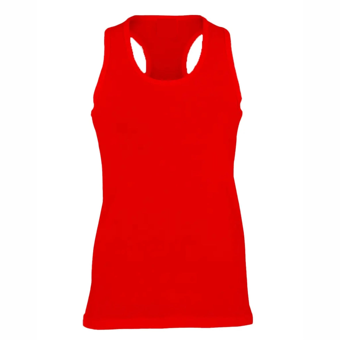 A5 DTF print on ladies racerback tee