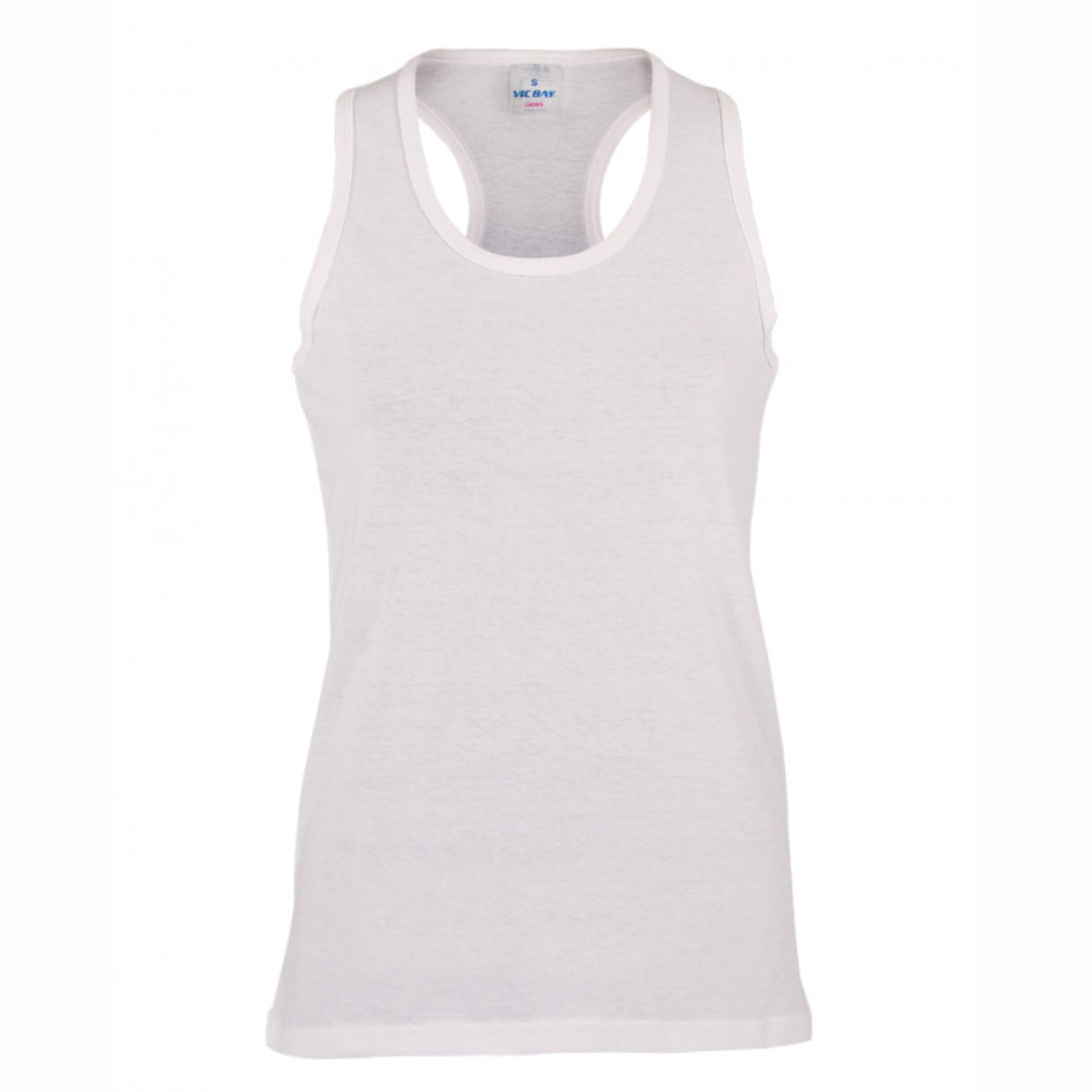 Ladies 100% cotton racerback