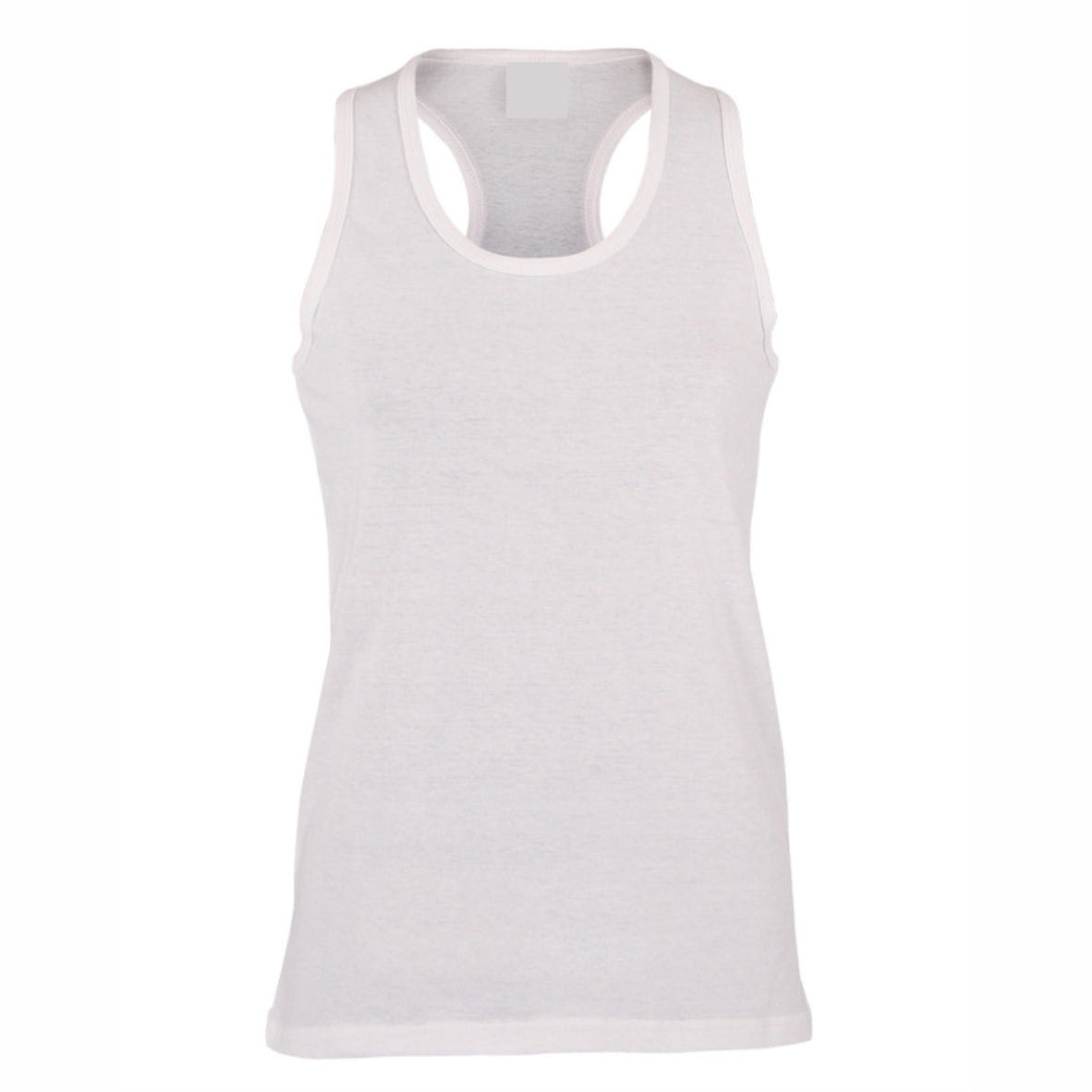 A5 DTF print on ladies racerback tee