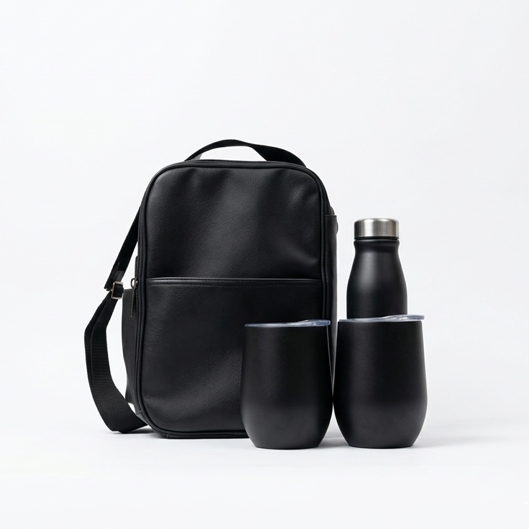 Black Bottle & Mug Gift Set