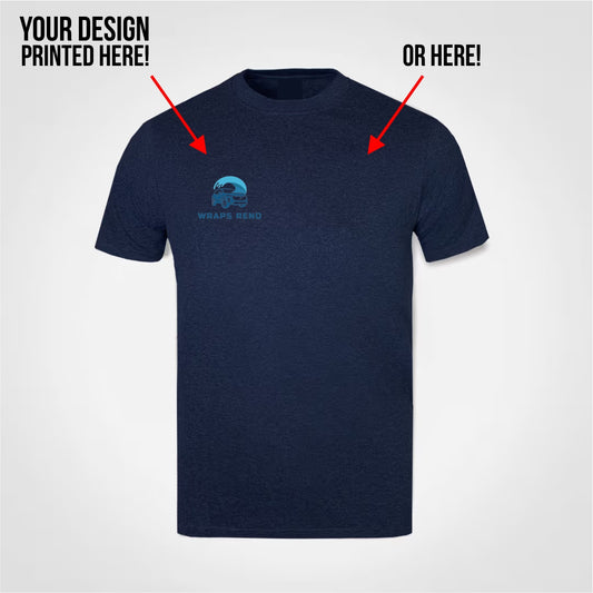 A6 DTF print on a Premium melange t-shirt