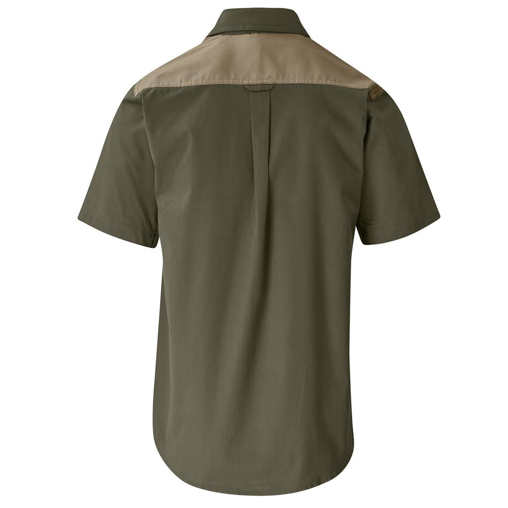 Mens Serengeti 2 tone bush shirt