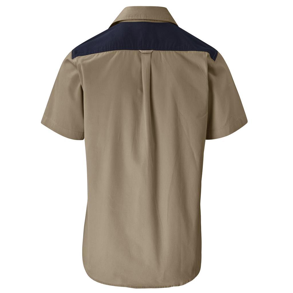 Mens Serengeti 2 tone bush shirt
