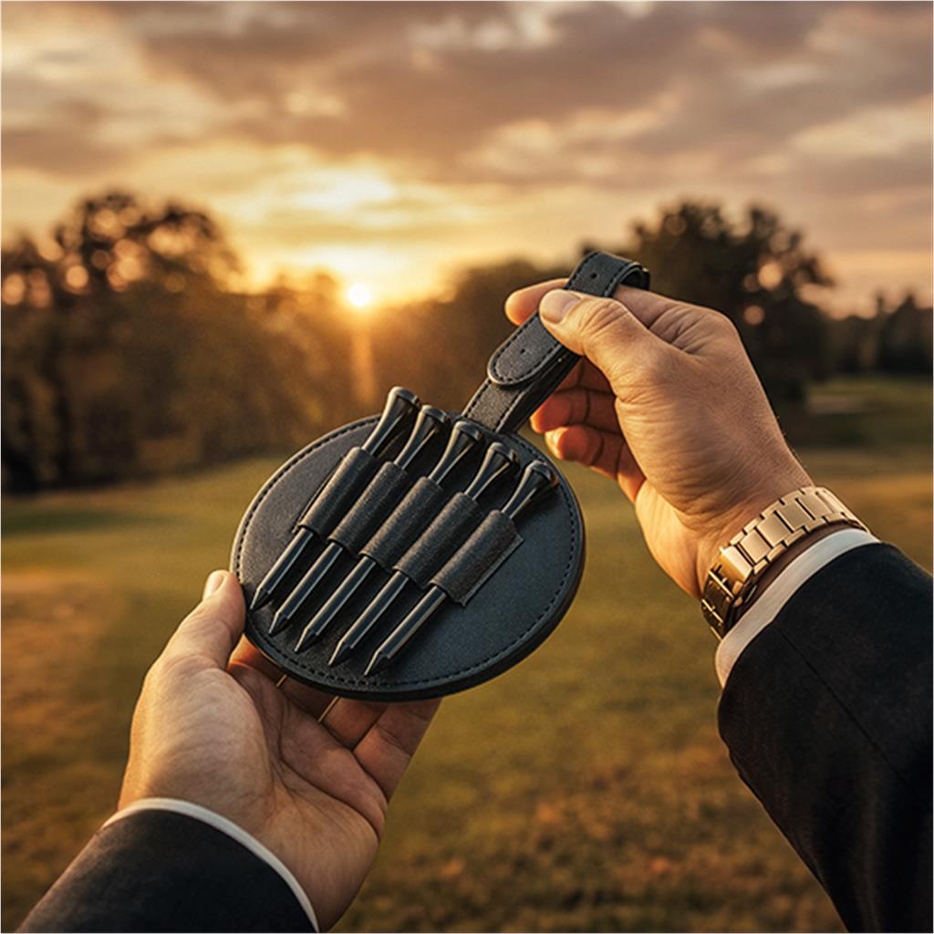 Golf tees & tag holder