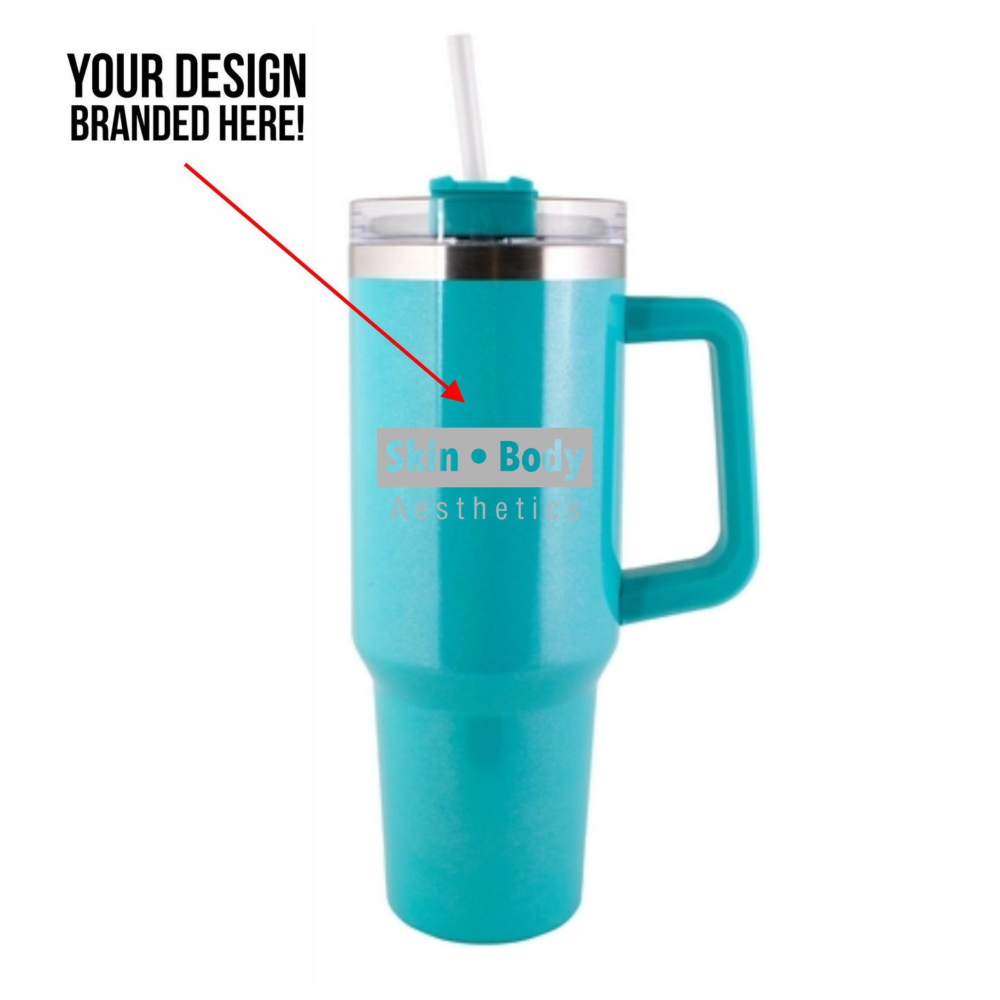 1200ml Glitter Travel Mug incl engraving