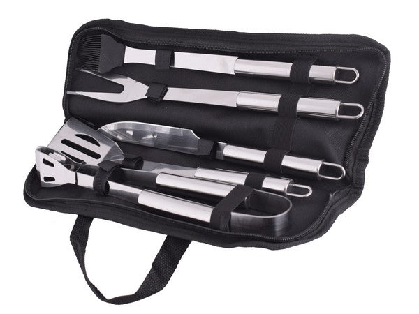 5 Piece Stainless Steel Braai Set - incl dome