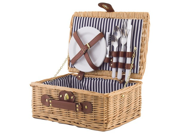 2-Person Rattan Picnic Basket