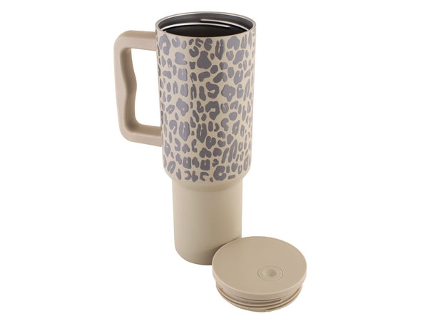 1200ml Leopard Print Travel Mug