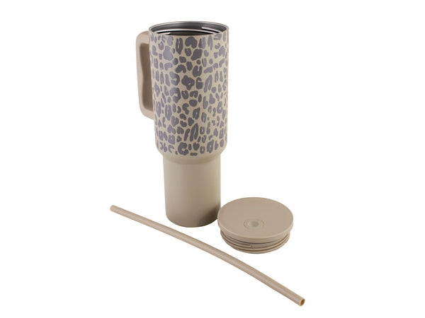 1200ml Leopard Print Travel Mug