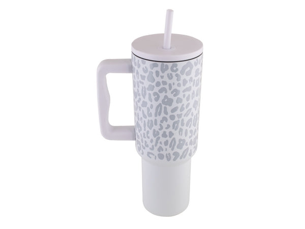 1200ml Leopard Print Travel Mug