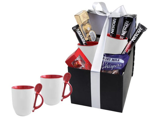 Red Whirl Coffee Hamper incl print