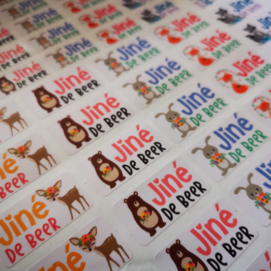 A4 sheet School Labels