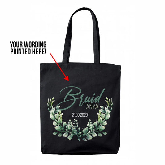 Bridal party tote bag - incl print