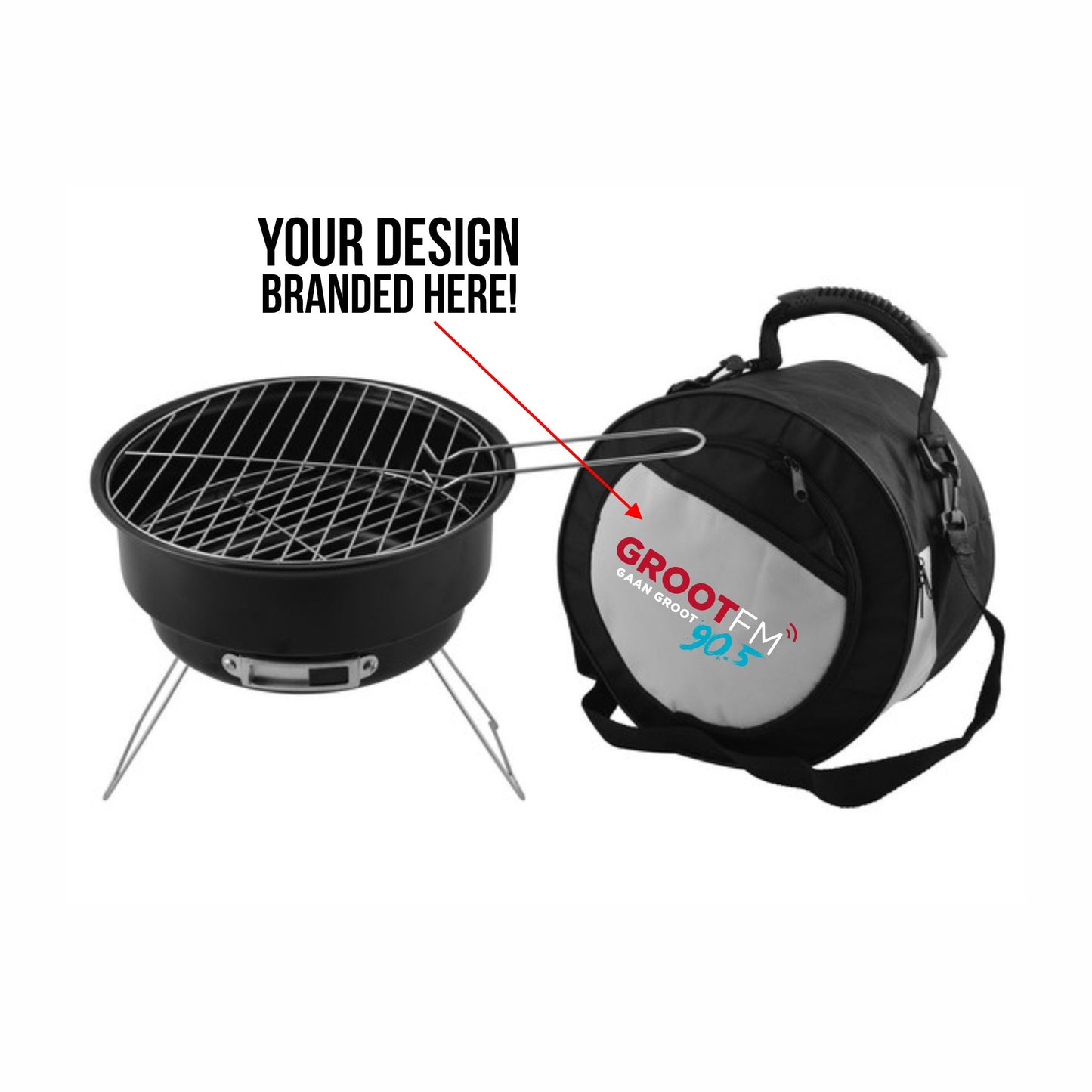 Mini Braai Kit & Cooler Bag incl print