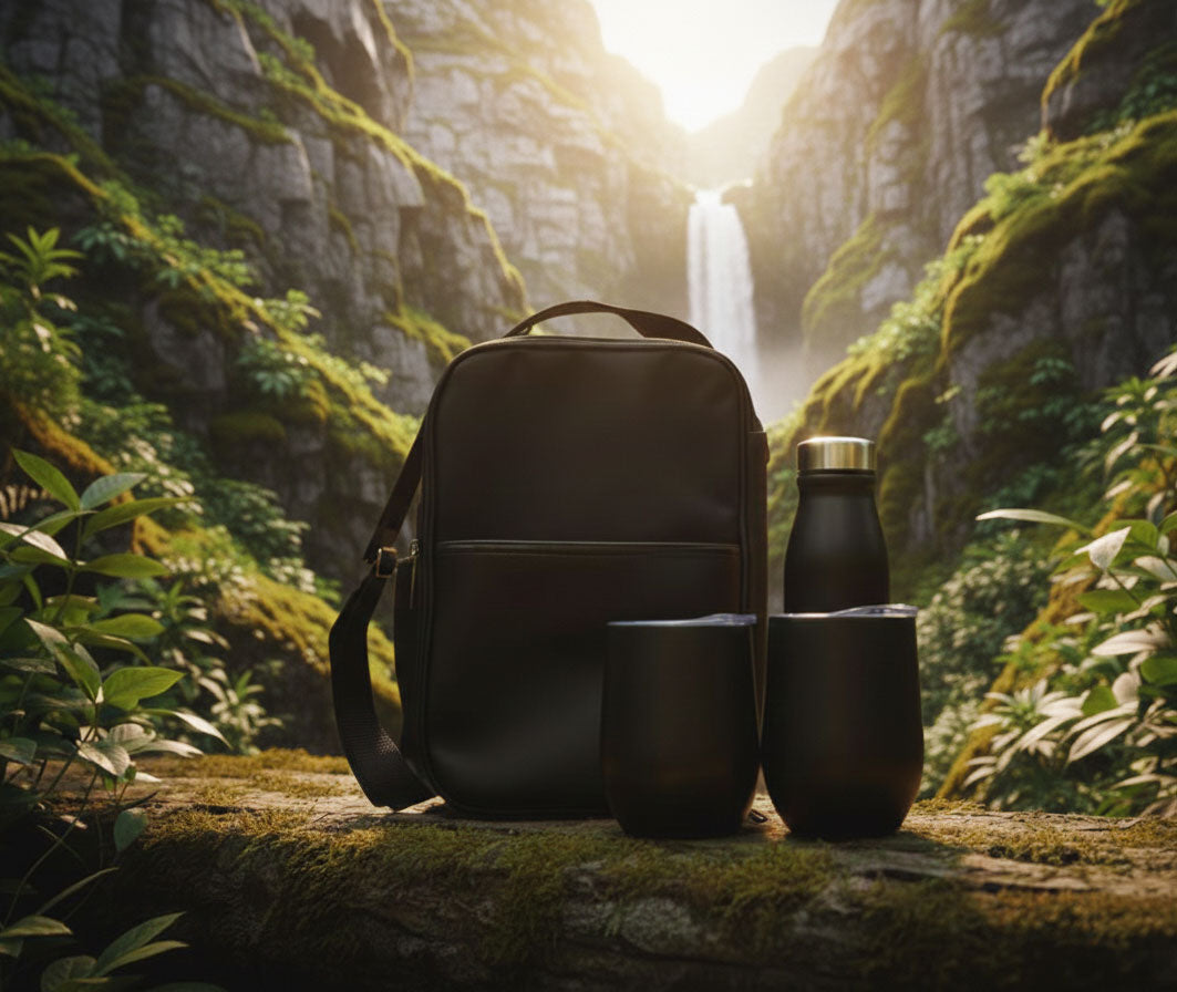 Black Edition Bottle & Mug Gift Set incl print