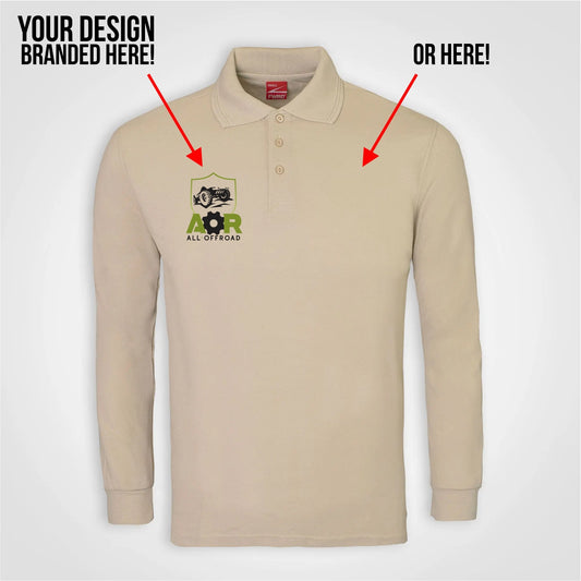 Embroidered Unisex Long sleeve golfer
