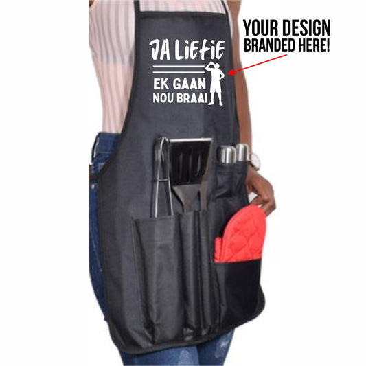 Stainless Steel Braai Apron incl print